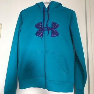 Blue and Purple Under Armour Storm Series Hoodie