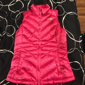 Pink North Face vest