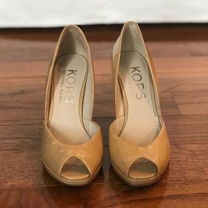 Kors Michael Kors Peep Toe Wedge Heel