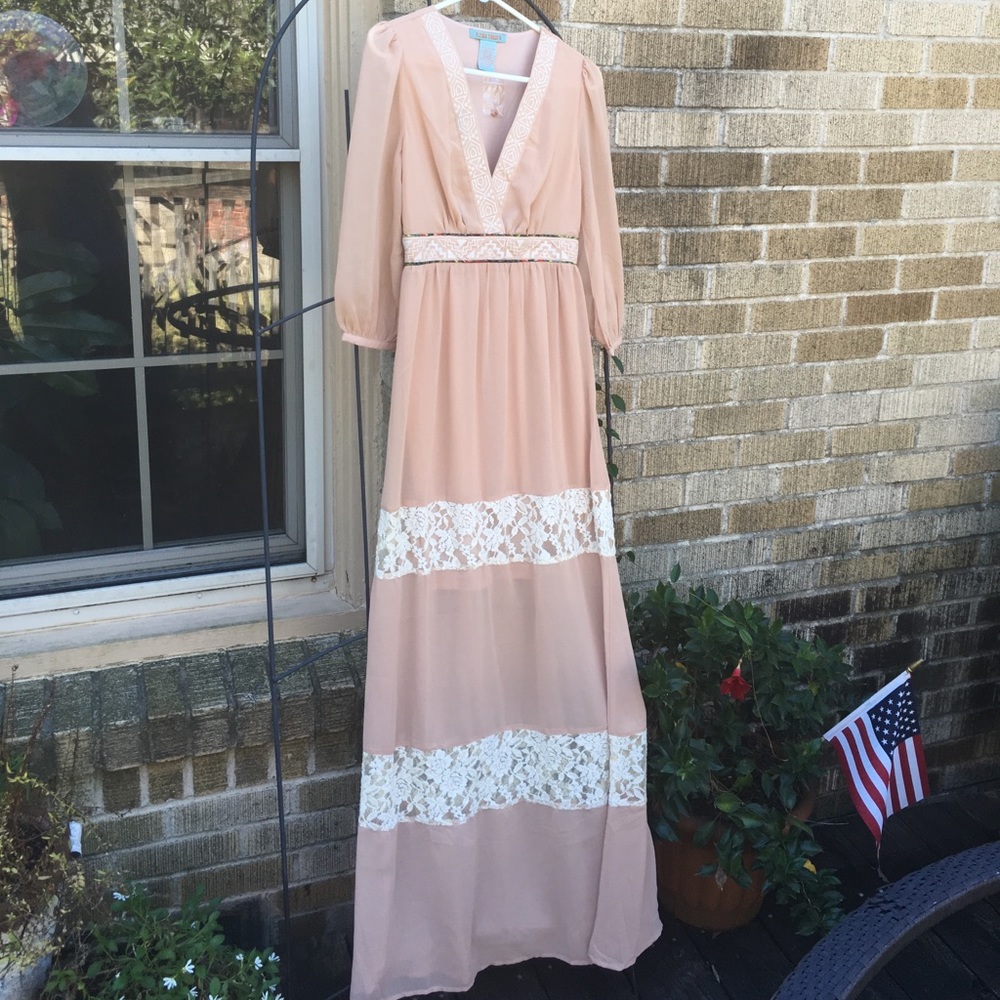Ethereal Embroidered Boho Dress