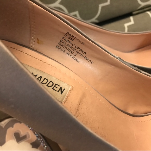 Steve Madden Partyy-R STEEL SATIN RHINESTONE Pumps - Picture 5 of 7