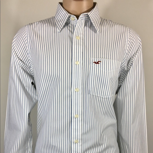 HOLLISTER Men’s Shirt SZ L Classic Fit Long Sleeve - Picture 1 of 8