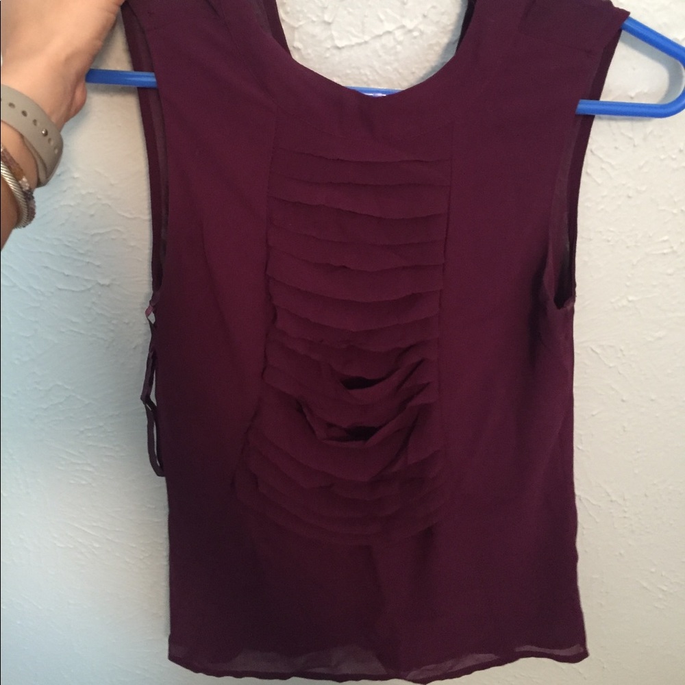 Purple burgondy blouse