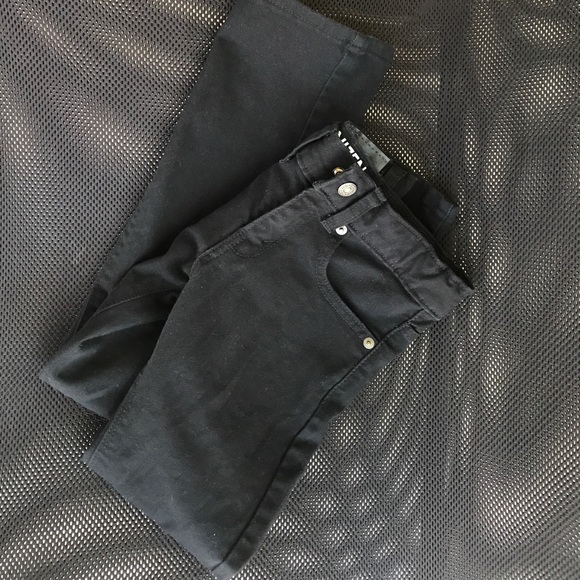 Black Levi jean pants boys Size::7 regular - Picture 1 of 4