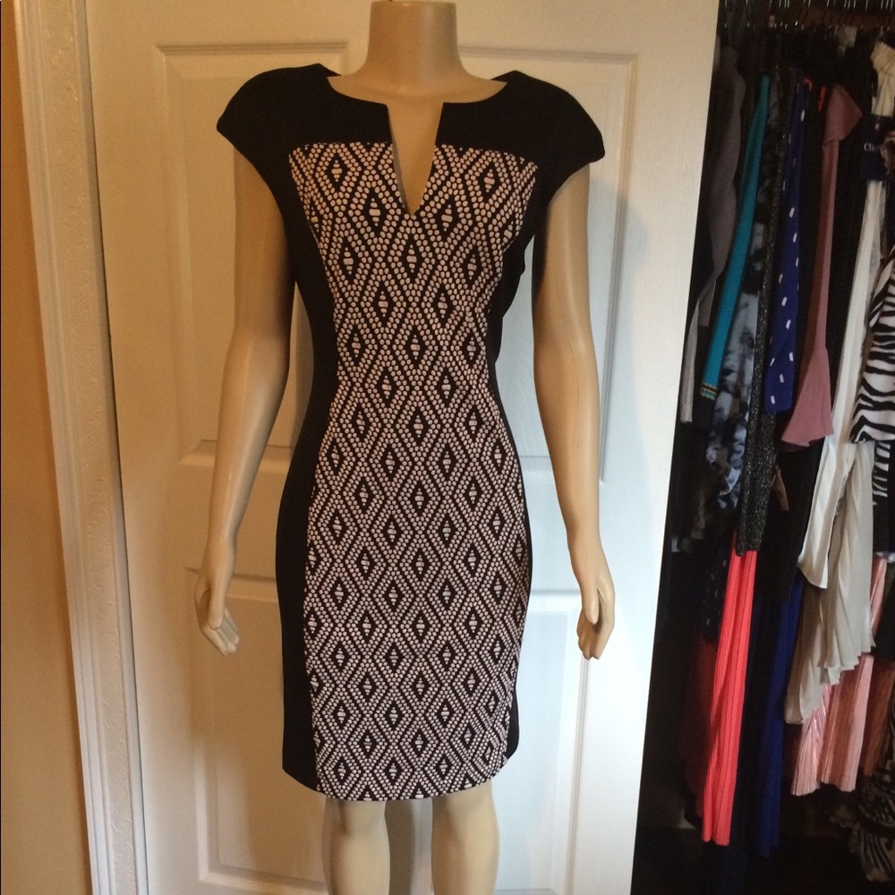 Black dress with design
