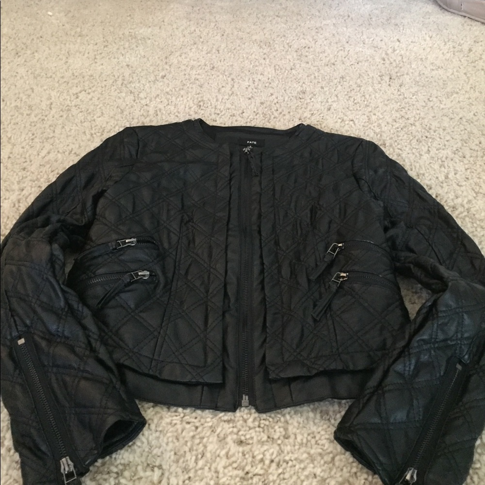 50 Cotton 50 Polyurethane Bomber Jacket Zip front