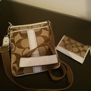 Coach crossbody with wallet