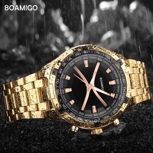 BOAMIGO brand men quartz watch luxury male