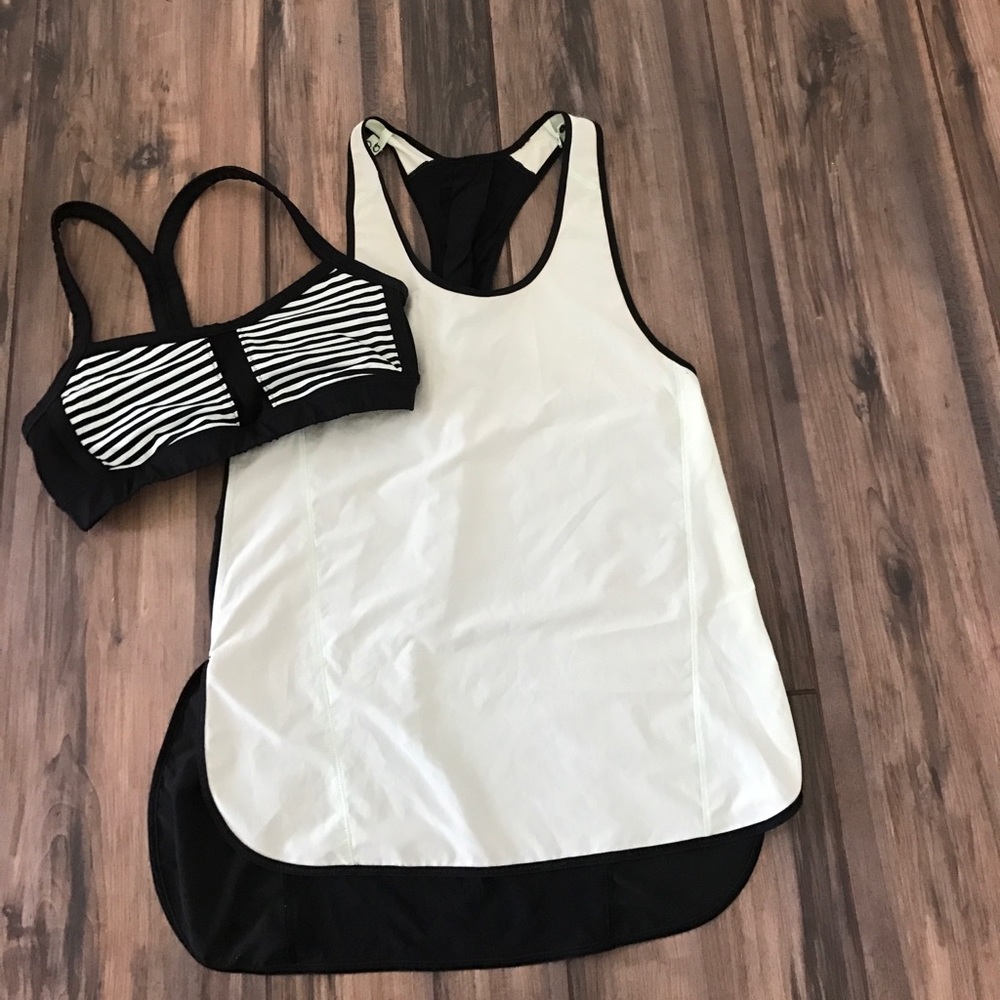 lululemon practically brand new tank with bra