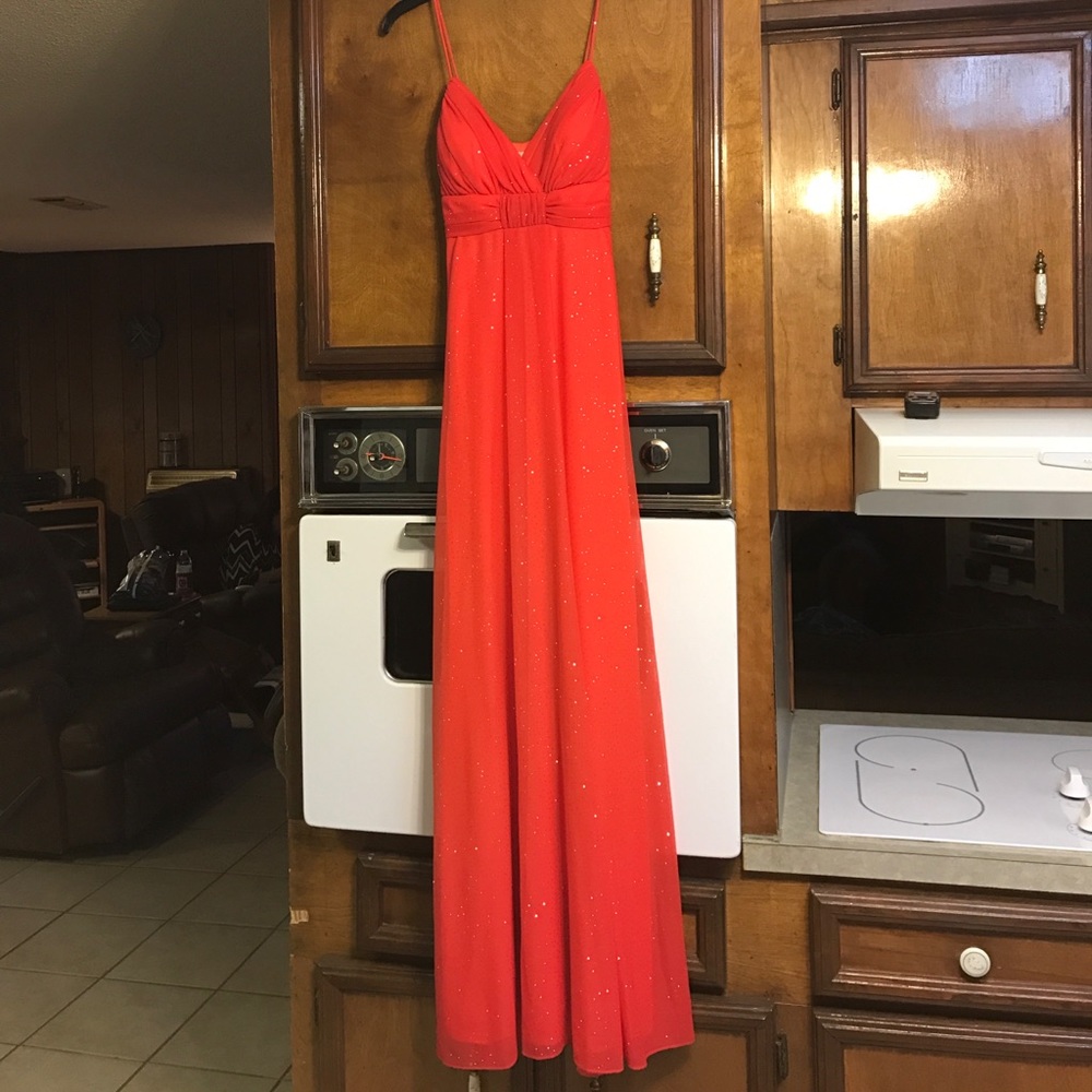 Long a line formal dress, worn once, like new!