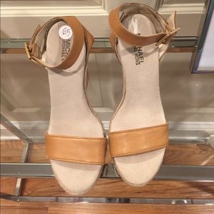 Michael Kors tan wedges. 6.5 size