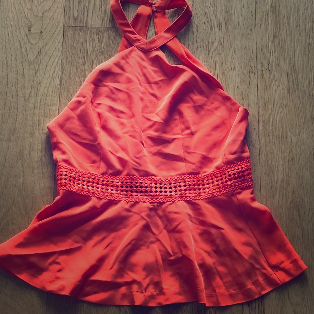 Orange Peplum Top!
