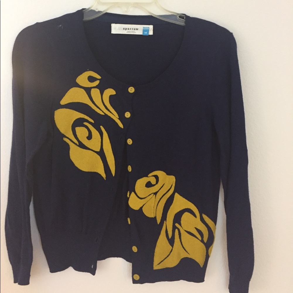Embroidered Sparrow cardigan from Anthro