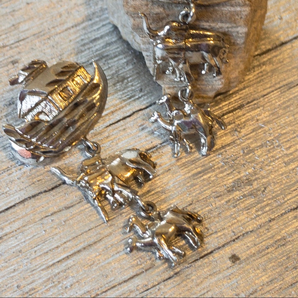 Noah's Ark Sterling Silver Earrings