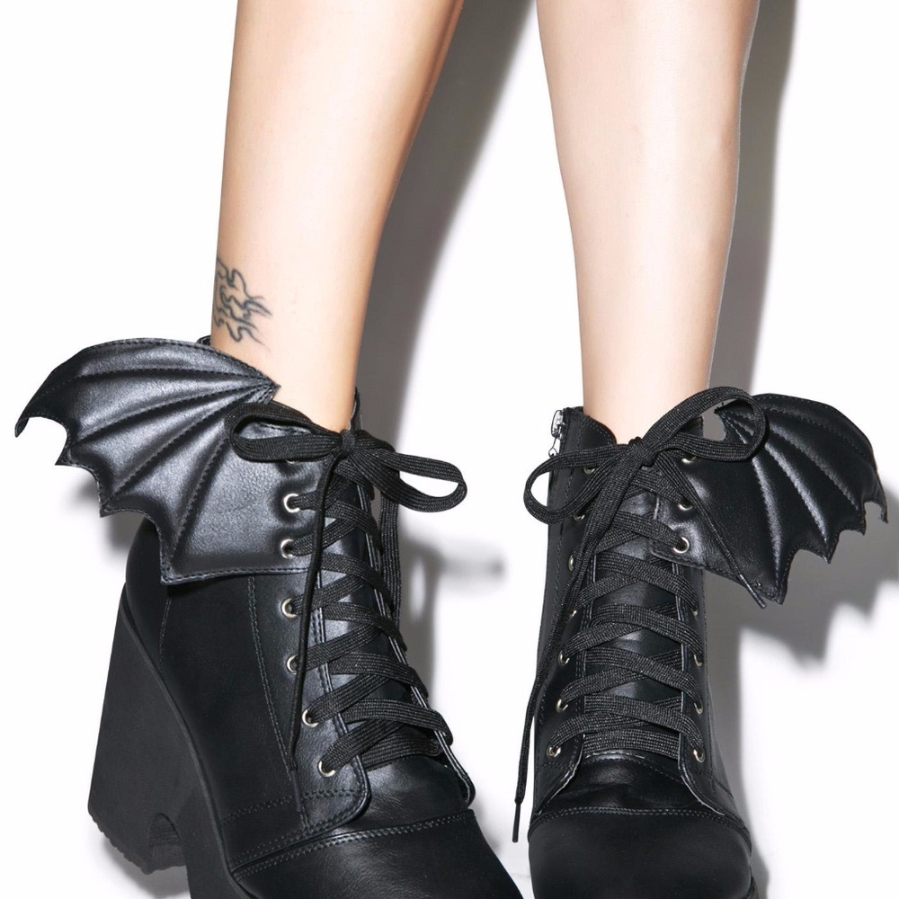 Iron Fist Gothic Bat Wing Boots