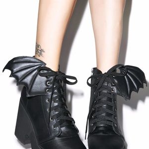 Iron Fist Gothic Bat Wing Boots