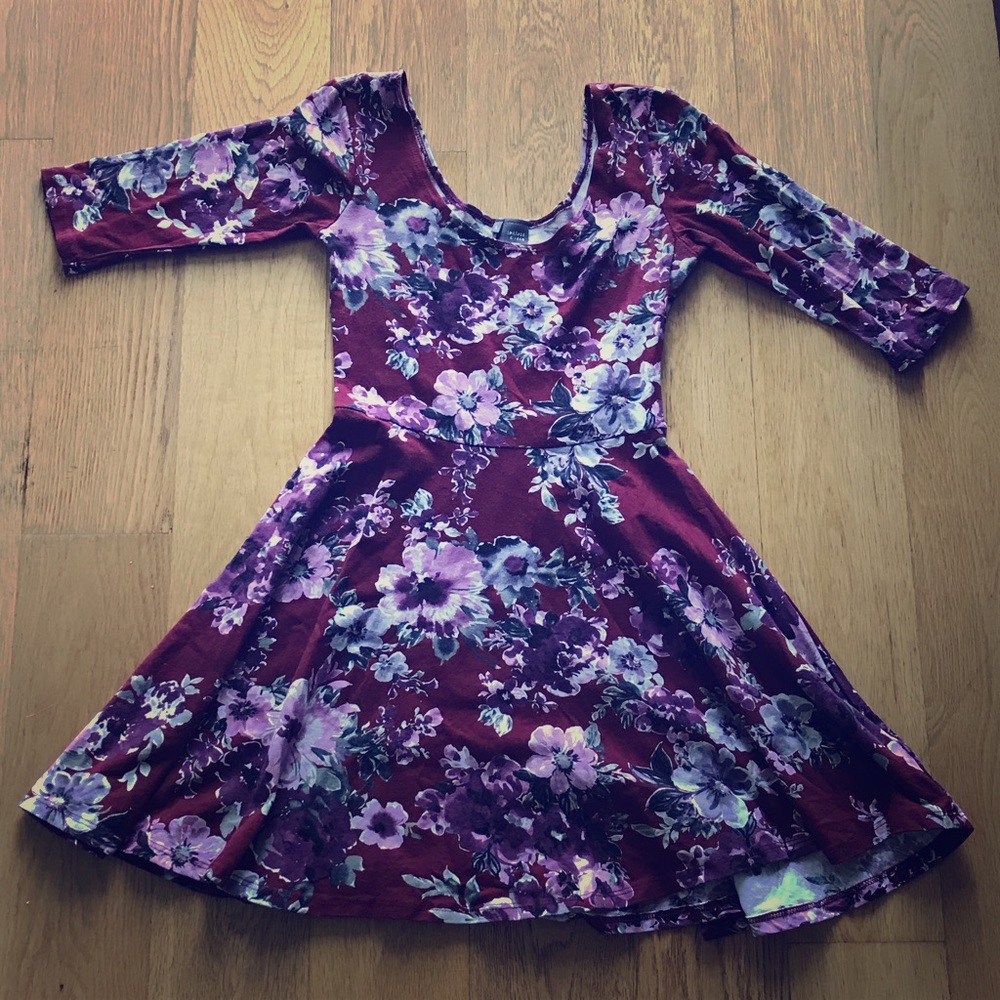 Purple floral dress!