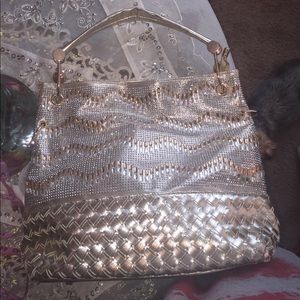 Beautiful gold toned handbag