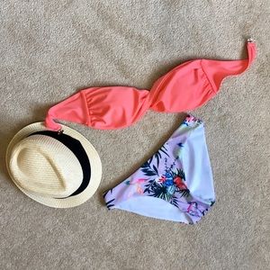 Strapless two piece bikini