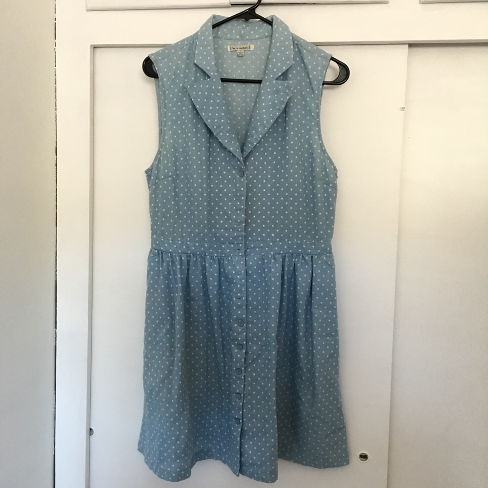 Urban Outfitters blue polka dot dress