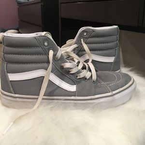 Grey Vans Hi-Tops