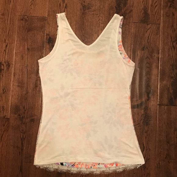 Maurices Floral Tank with Lace Overlay - Picture 2 of 7