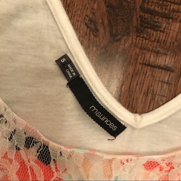 Maurices Floral Tank with Lace Overlay - Picture 5 of 7