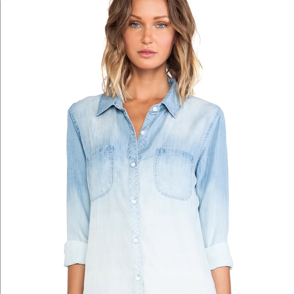 Rails Marlowe ombré denim button down