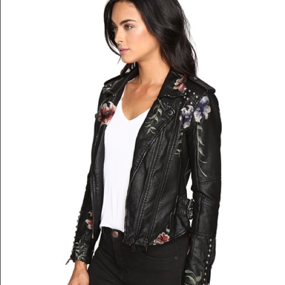 SOLD!! Blank nyc floral moto jacket