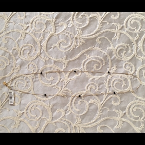 Anne Klein Gold Tone Black & Crystal Clusters - Picture 8 of 8