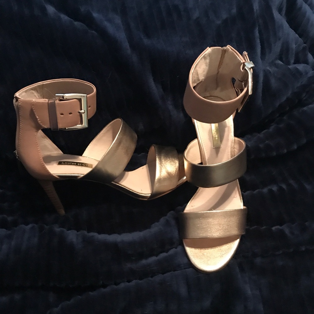 Gold / Beige Dress Sandal