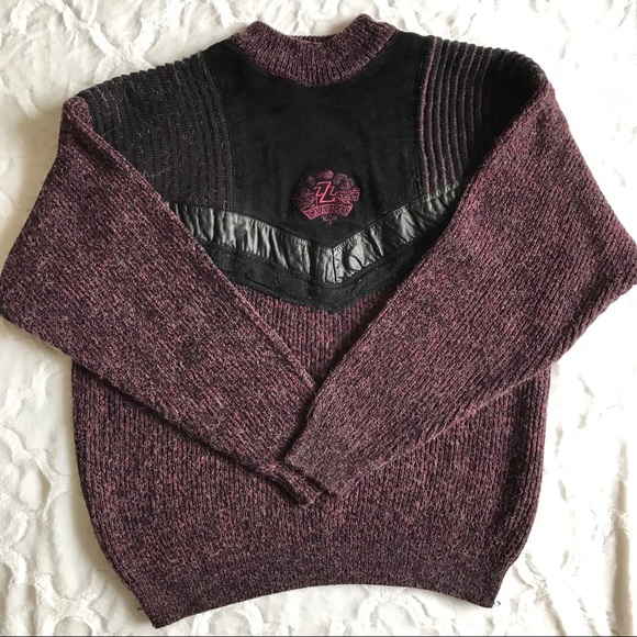 Vintage Z Cavaricci Burgandy Sweater 