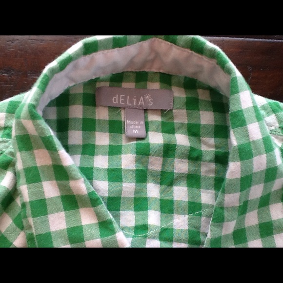 Junior Girls Plaid Button up - Picture 2 of 2
