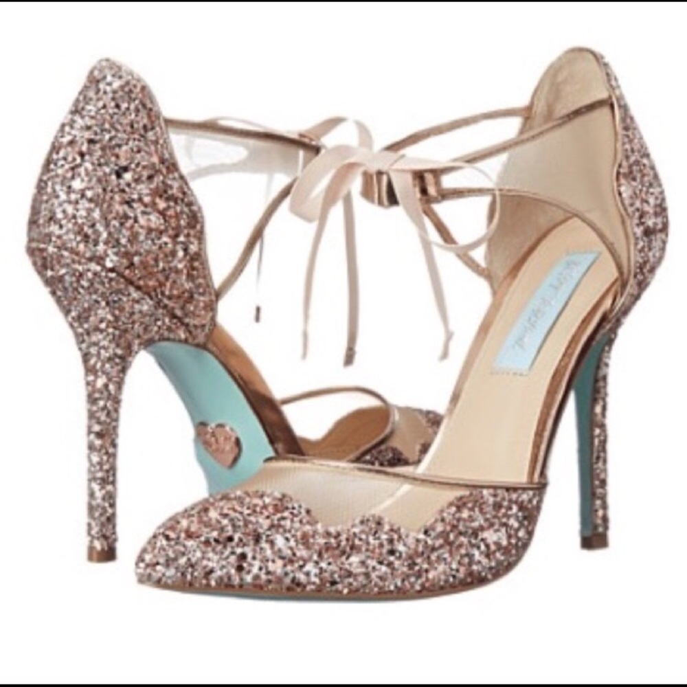 Blue by Betsey Johnson ‘Stela’ Glitter Pumps