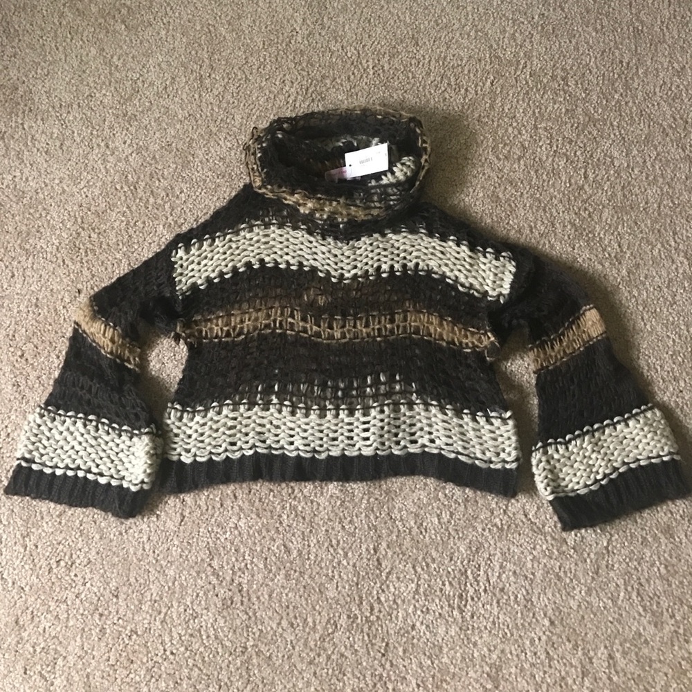 Pookie & Sebastian 3 tone cowl neck