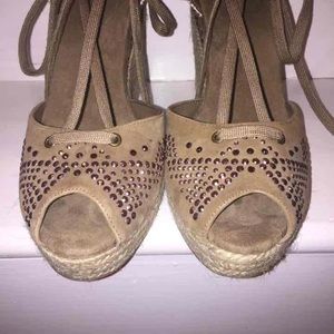 BCBG Taupe Sashas Espadrilles