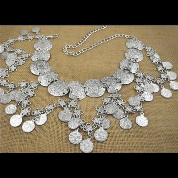 Boho tribal coined belt - Picture 8 of 8