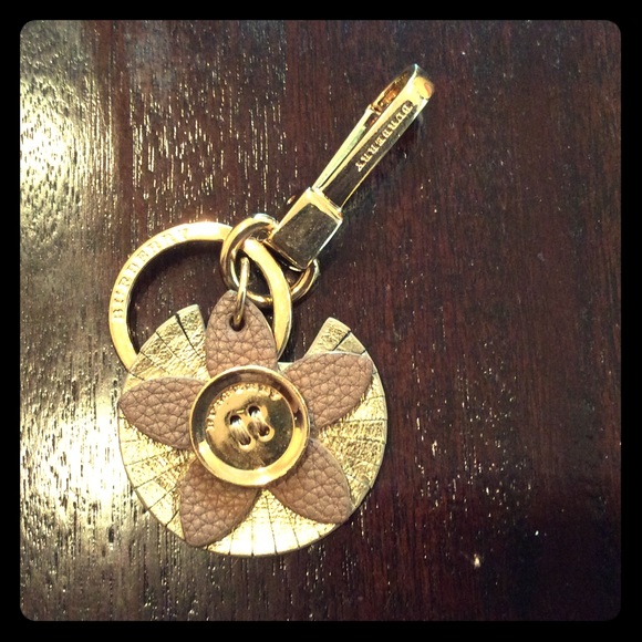 Authentic Burberry Gold keychain (flower) - Picture 2 of 3