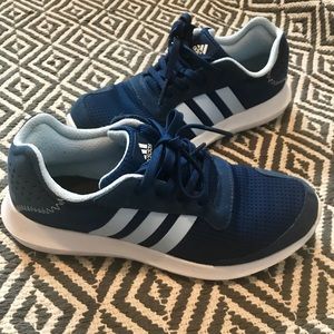 Sz 7 Adidas Cloudfoam Navy Blue Sneakers