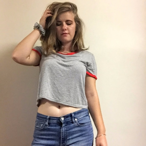 H&M striped crop top - Picture 1 of 4