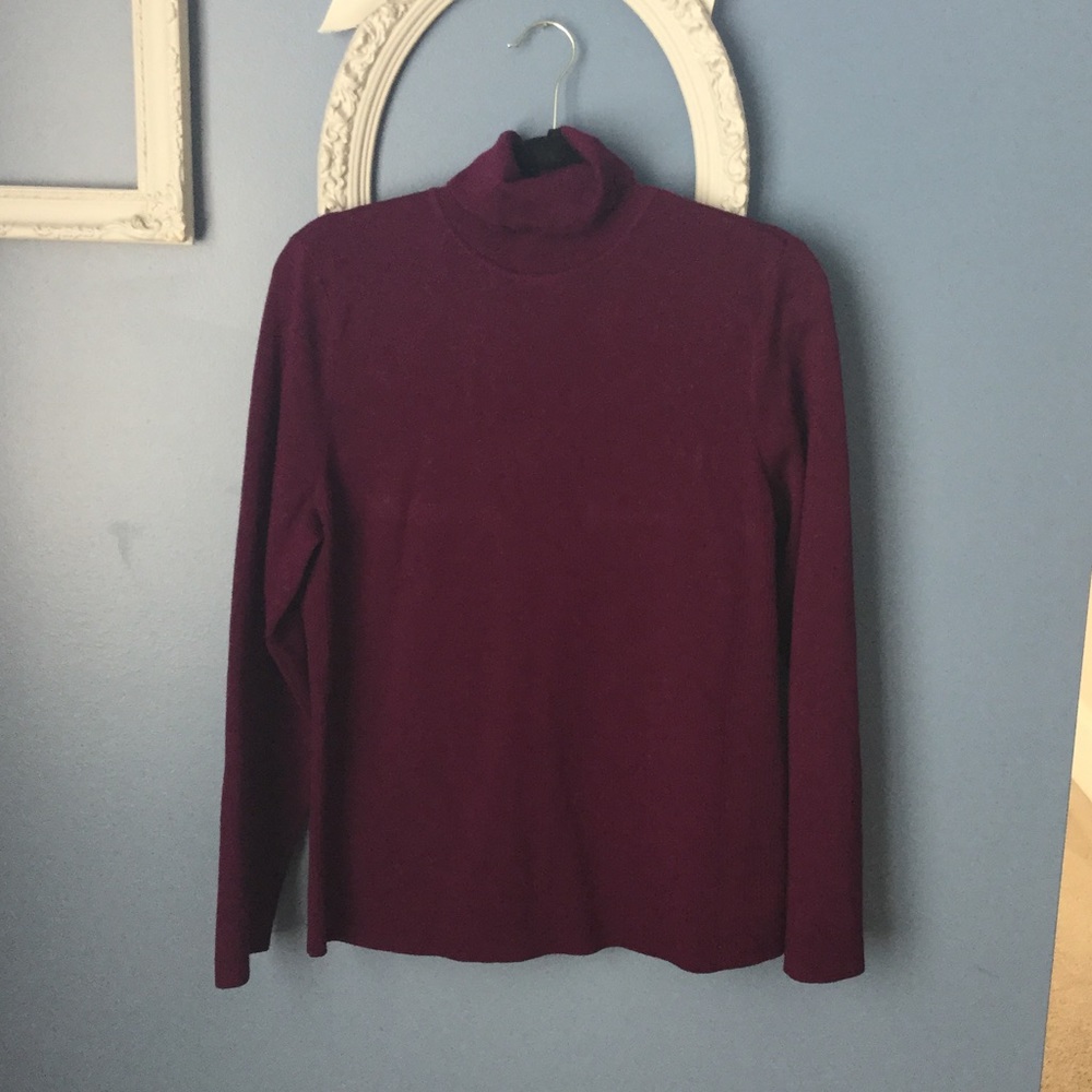 Chico’s- Apparel Darcy Turtleneck Sweater Purple