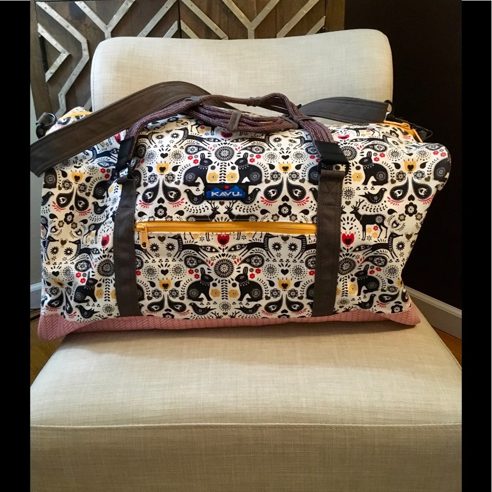 VERY RARE! KAVU folklore Duffy weekender dufflebag