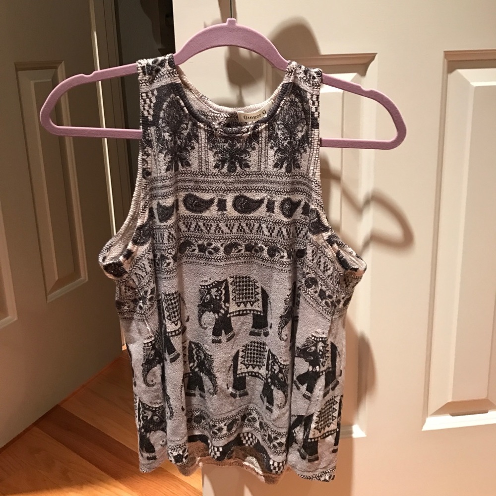 Ginger G ephant tank top