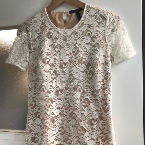 NWOT BCBG Crotchet Blouse - Picture 2 of 4