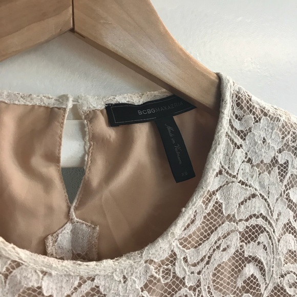 NWOT BCBG Crotchet Blouse - Picture 3 of 4