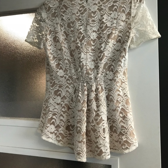 NWOT BCBG Crotchet Blouse - Picture 4 of 4