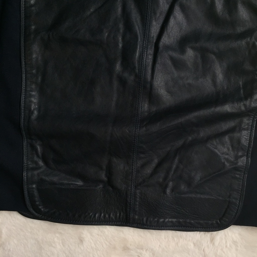O'2nd for Barney's Sheep Leather Navy Panel Skirt - Picture 8 of 8