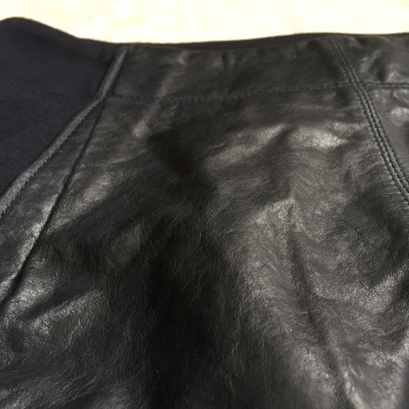 O'2nd for Barney's Sheep Leather Navy Panel Skirt - Picture 5 of 8