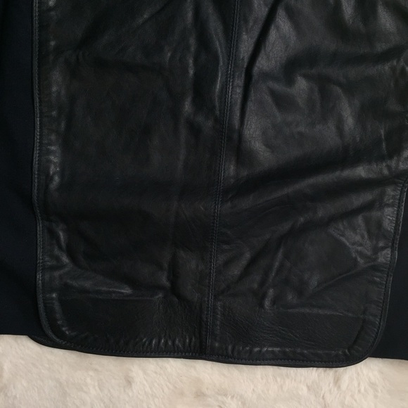 O'2nd for Barney's Sheep Leather Navy Panel Skirt - Picture 8 of 8