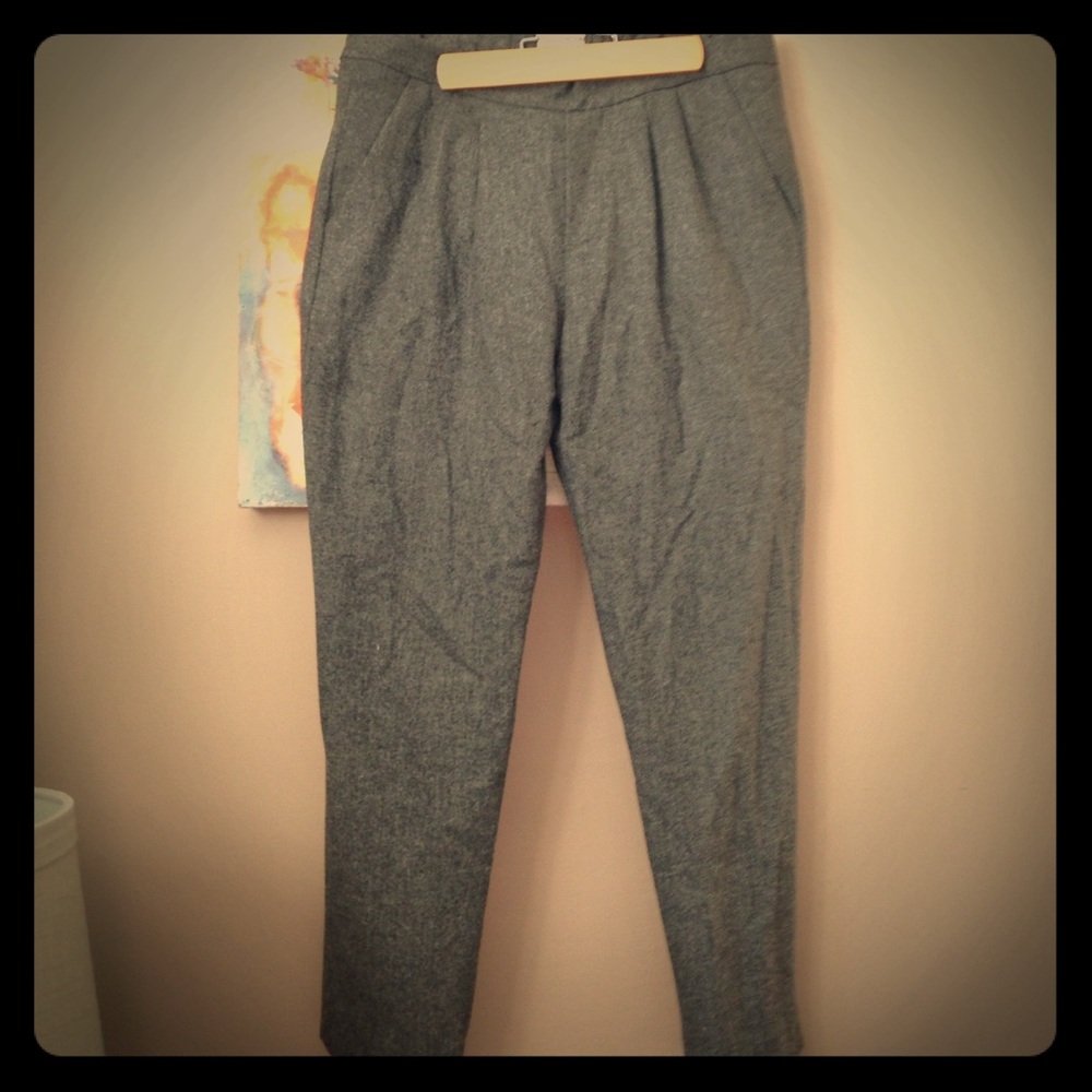 Lila Johnson grey wool pant, lined